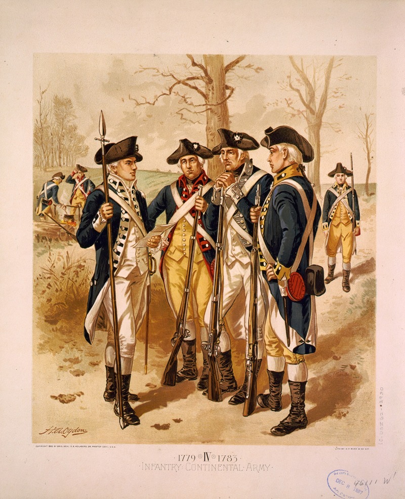 Henry Alexander Ogden - Infantry; Continental Army, 1779-1783, IV
