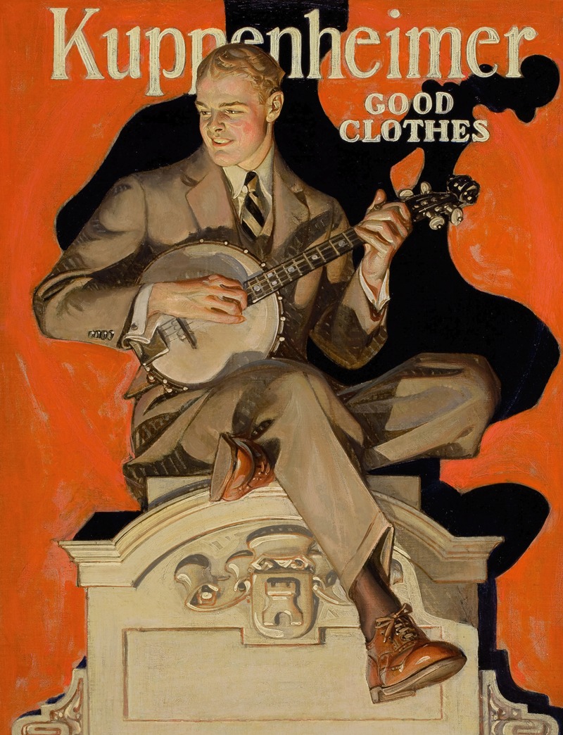 J.C. Leyendecker - Kuppenheimer Good Clothes (Banjo Player)