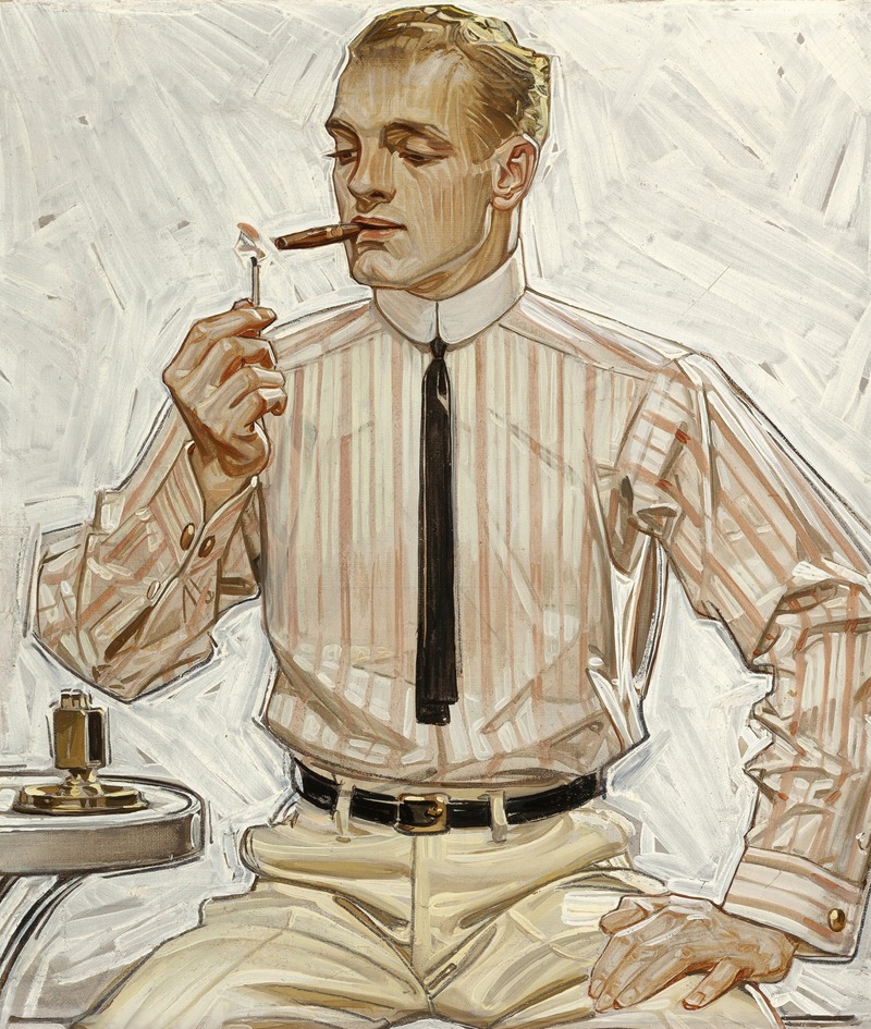 J.C. Leyendecker - Man with Narrow Tie, Cluett Shirts Arrow Collar advertisement