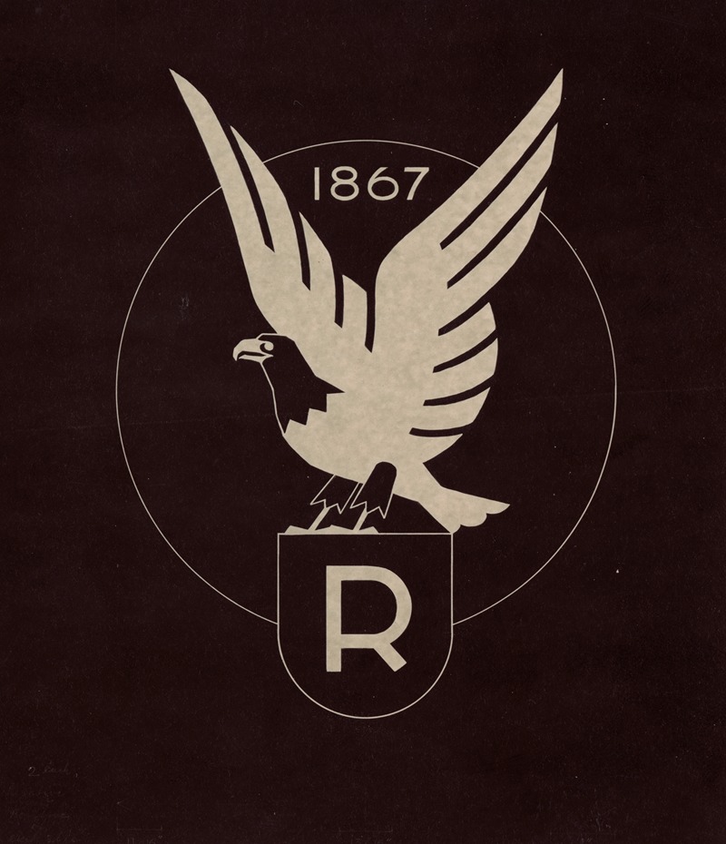Winold Reiss - Logo for Ruppert Beer with eagle