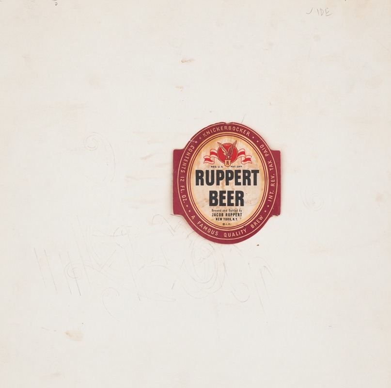 Winold Reiss - Ruppert Beer Label