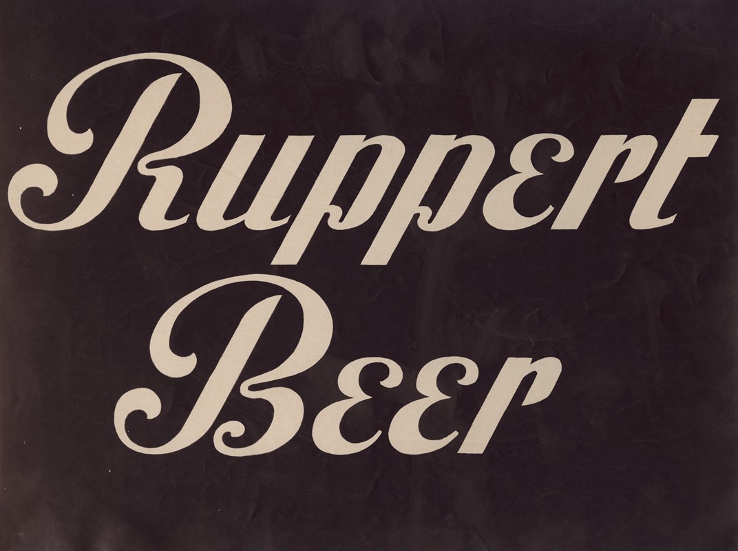 Winold Reiss - Stylized logo for Ruppert Beer