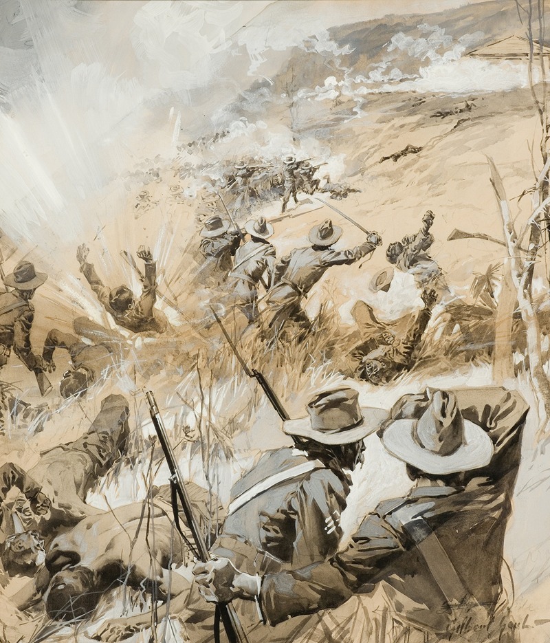 William Gilbert Gaul - Spanish-American War Scene