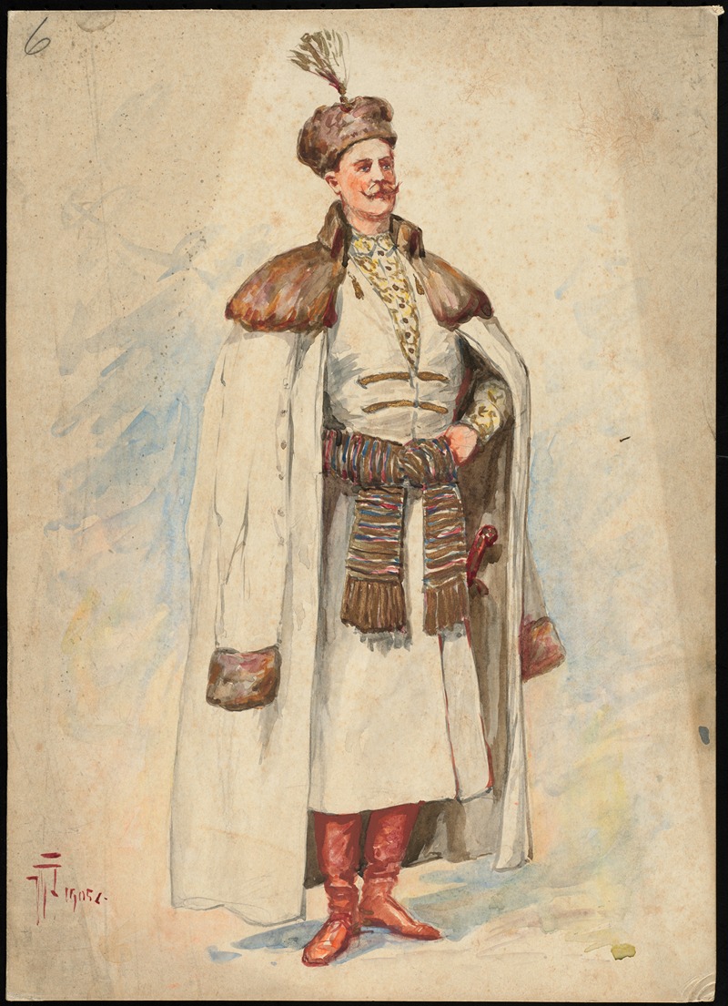 W. Fasienski - Unidentified Italian opera costume design plate 6
