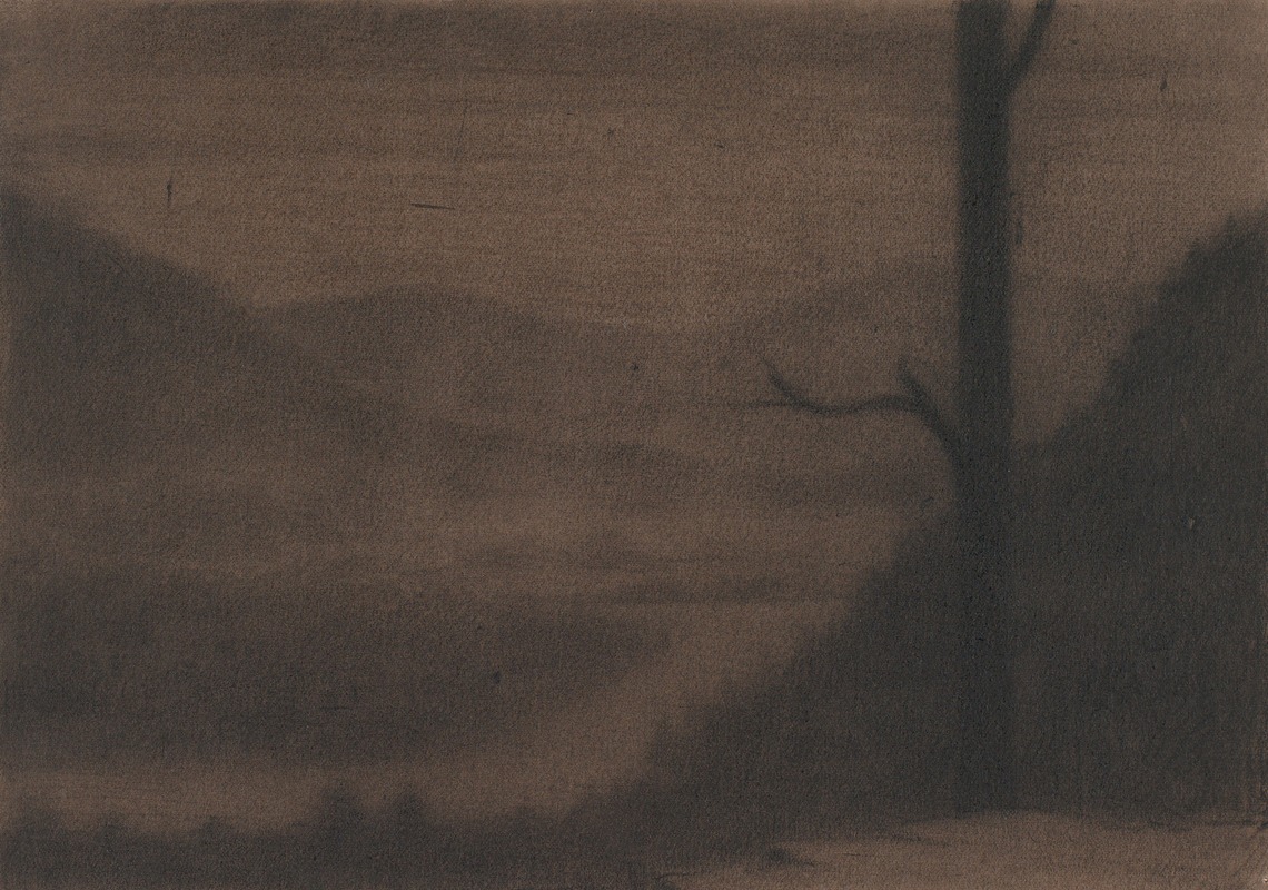 Herbert Crowley - A Misty River Landscape