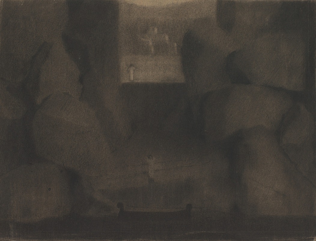 Herbert Crowley - Arrival in a Dark Landscape