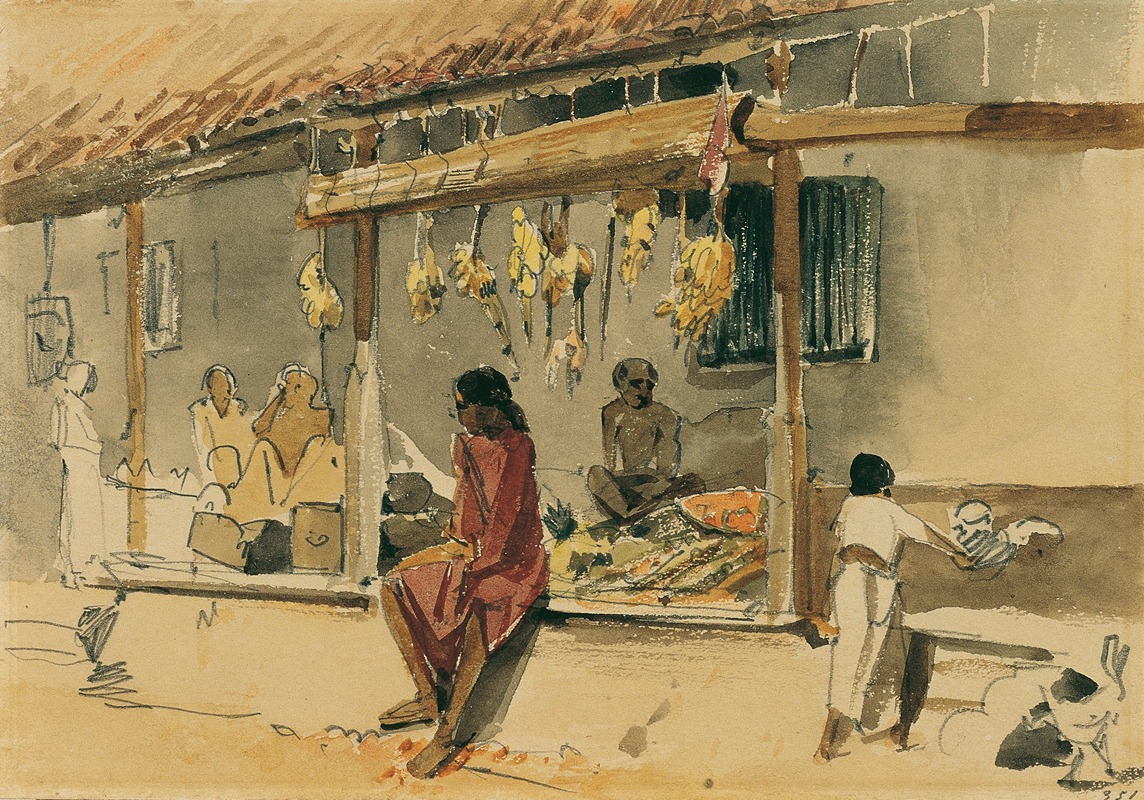 Joseph Selleny - Hühnerhändler in Point de Galle auf Ceylon (Sri Lanka)