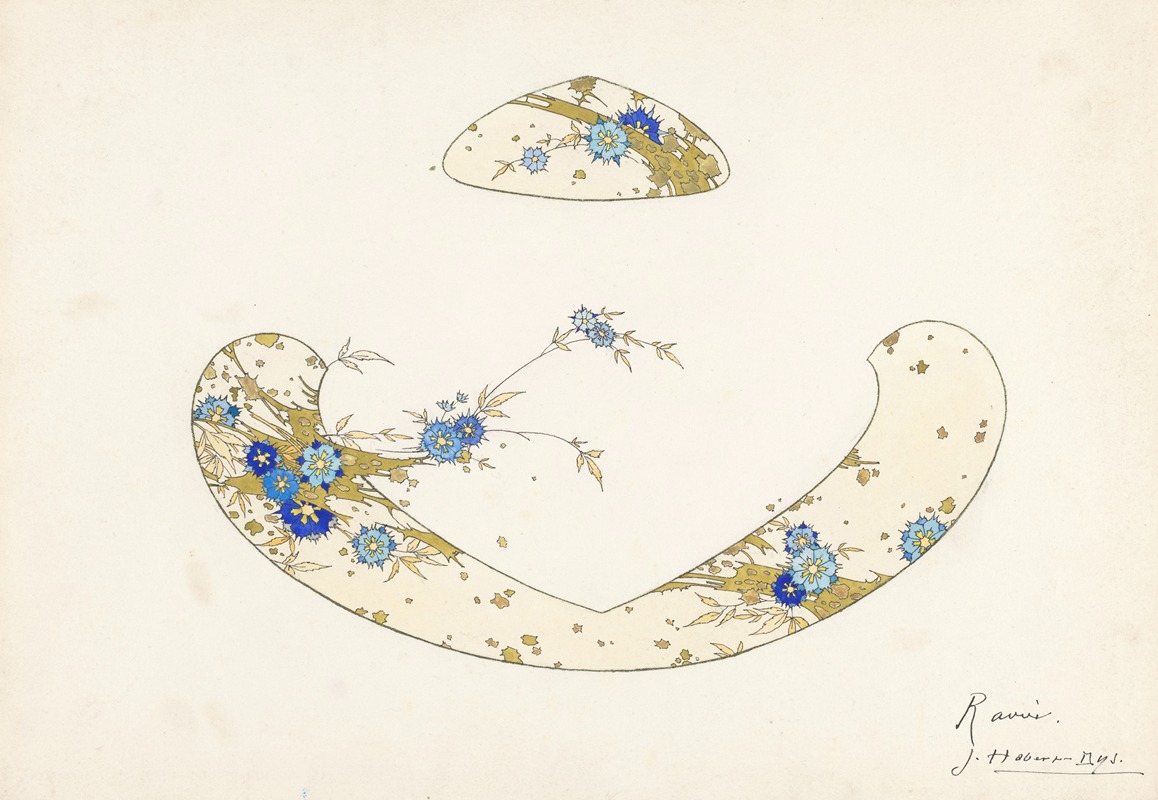 Jules Auguste Habert-Dys - Ontwerp voor een ‘ravier’ van een porseleinen servies voor Pillivuyt