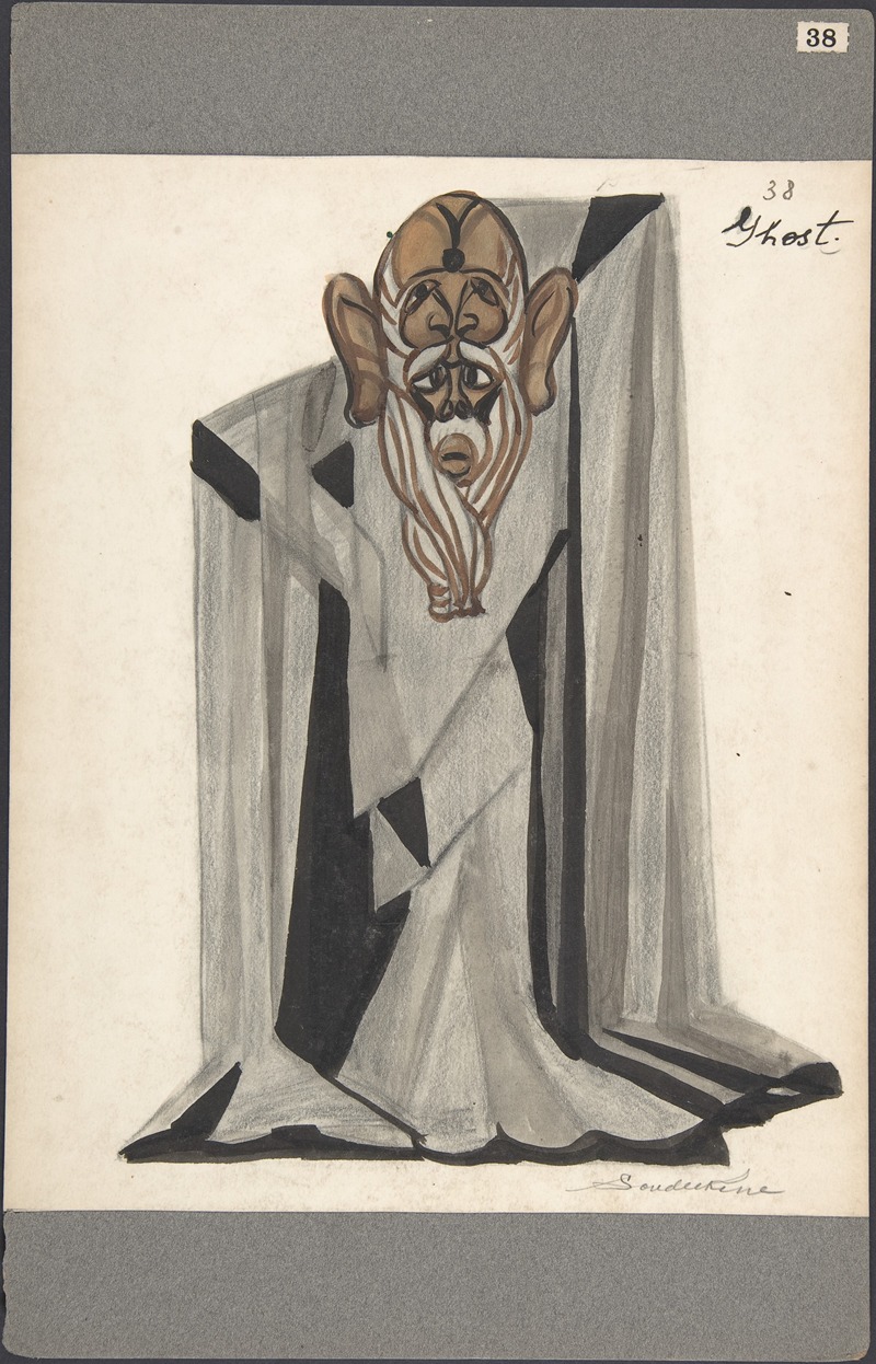 Sergey Yurievich Sudeikin - Theatrical ghost costume for ‘Le Rossignol’