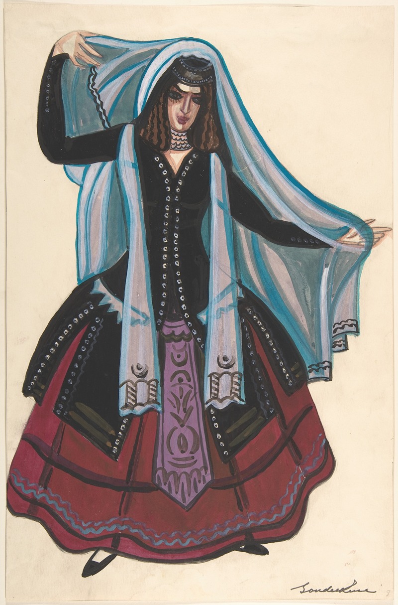 Sergey Yurievich Sudeikin - Woman in Arabic costume