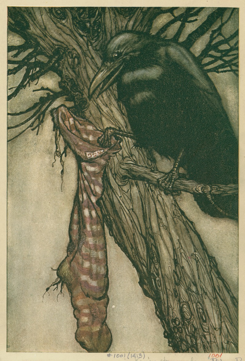Arthur Rackham - For years he had been quietly filling his stocking