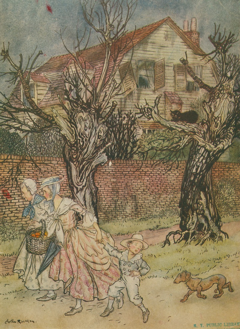 Arthur Rackham - Marvellous tales of haunted fields, and haunted brooks, and haunted houses