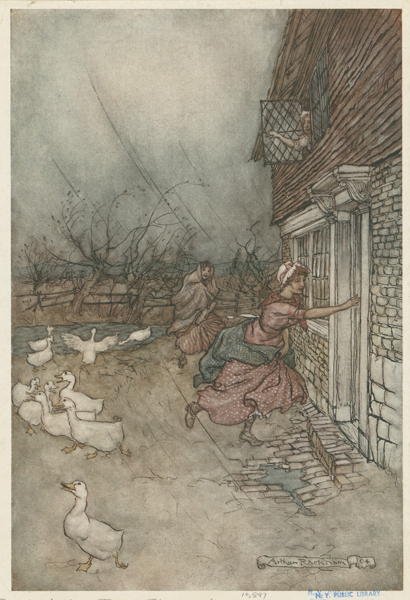 Arthur Rackham - ‘The rain always made a point of setting in just as he had some outdoor work to do’