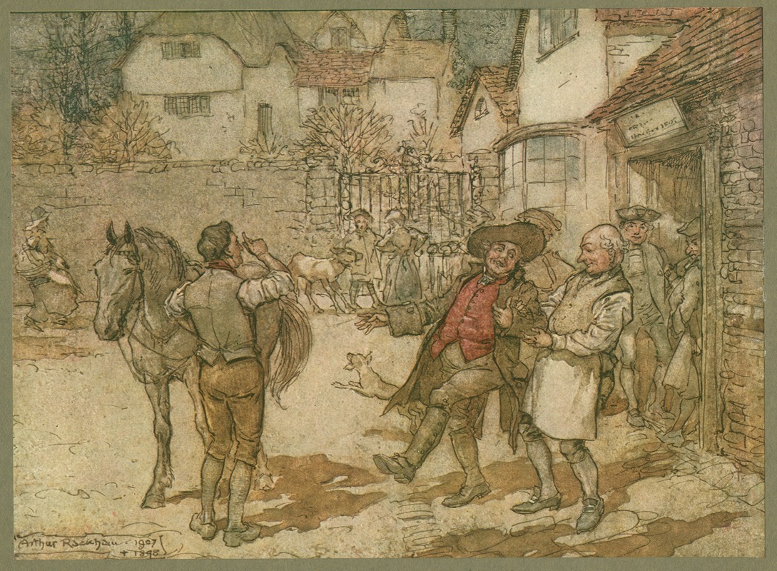 Arthur Rackham - When a score of ewes had brought in a remarkable profit.