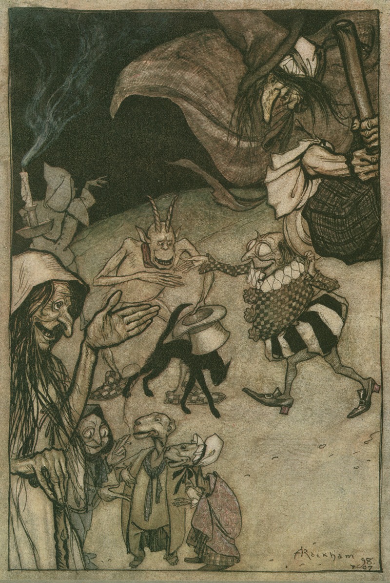 Arthur Rackham - Witches and warlocks, ghosts, goblins and ghouls