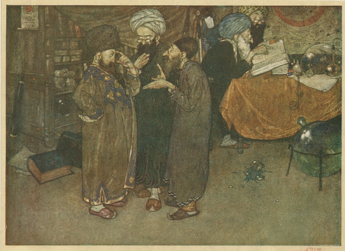 Edmund Dulac - It was in vain that all the wisest physicians in the country were summoned into consultation.
