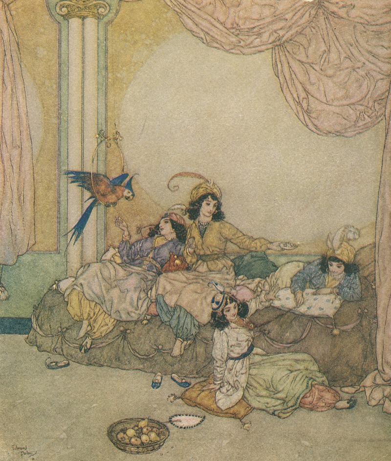 Edmund Dulac - They overran the house without loss of time
