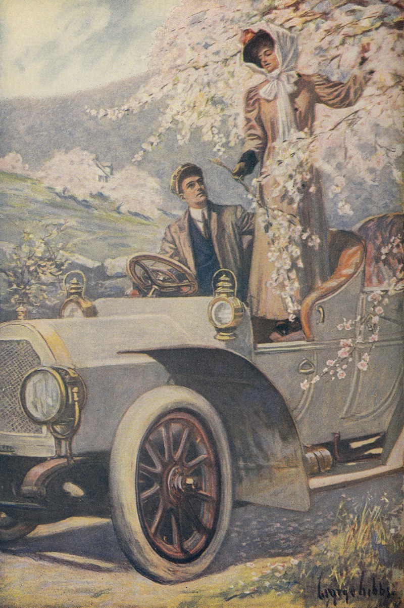 George Gibbs - A detail of Spring motoring