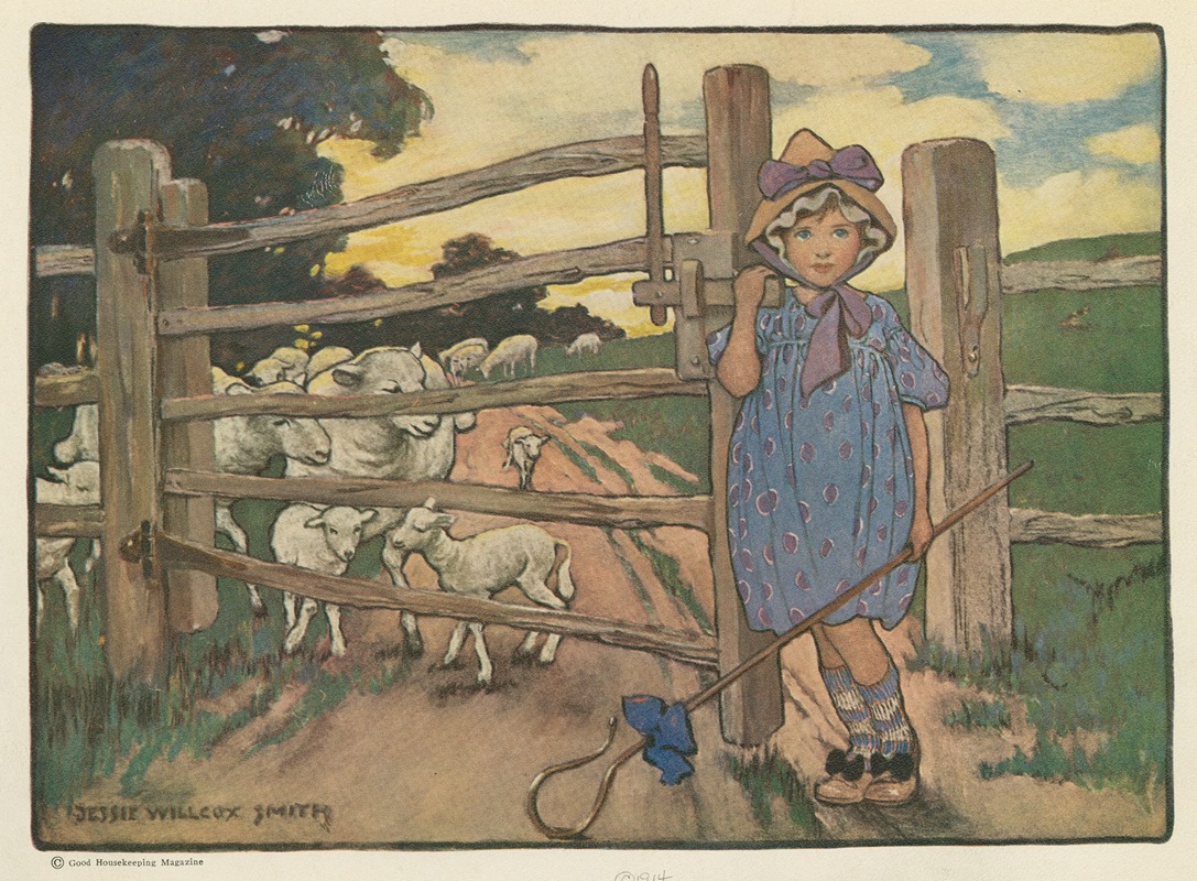 Jessie Willcox Smith - Little Bo-Peep has lost her sheep, and can’t tell where to find them.