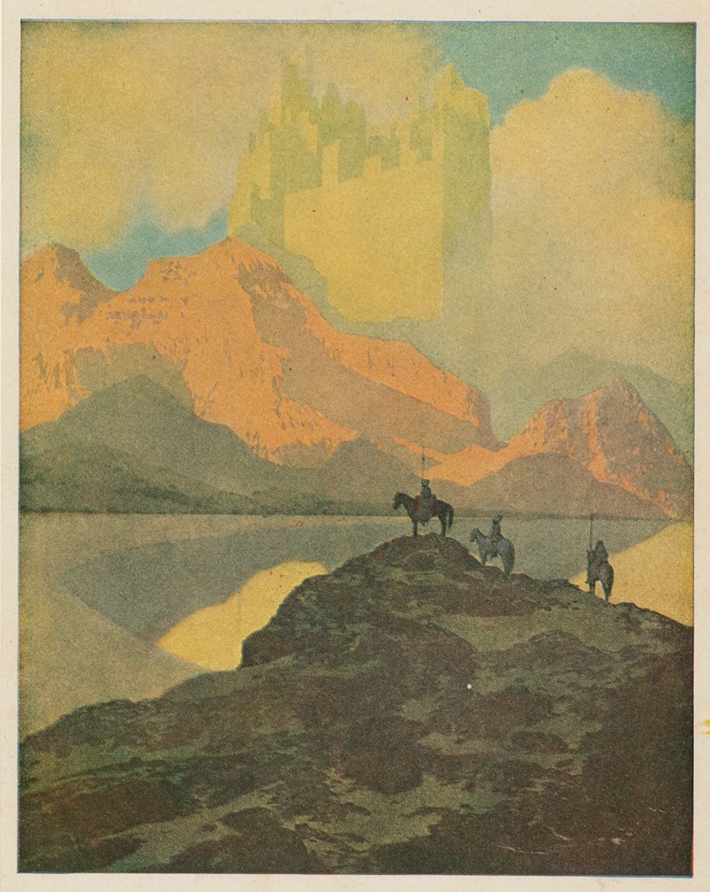 Maxfield Parrish - And when they had ascended that mountain they saw a city than which eyes had not beheld any greater