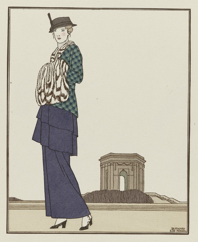 Bernard Boutet de Monvel - Le Jardin de Peyrou; Costume tailleur de Chéruit