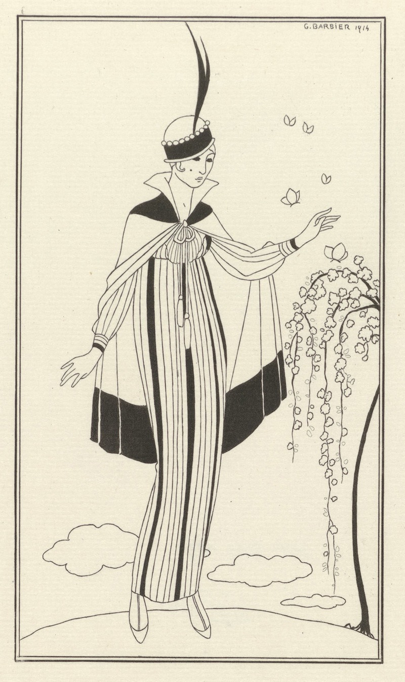 George Barbier - Journal des Dames et des Modes, Costumes Parisiens, 1914, No. 150