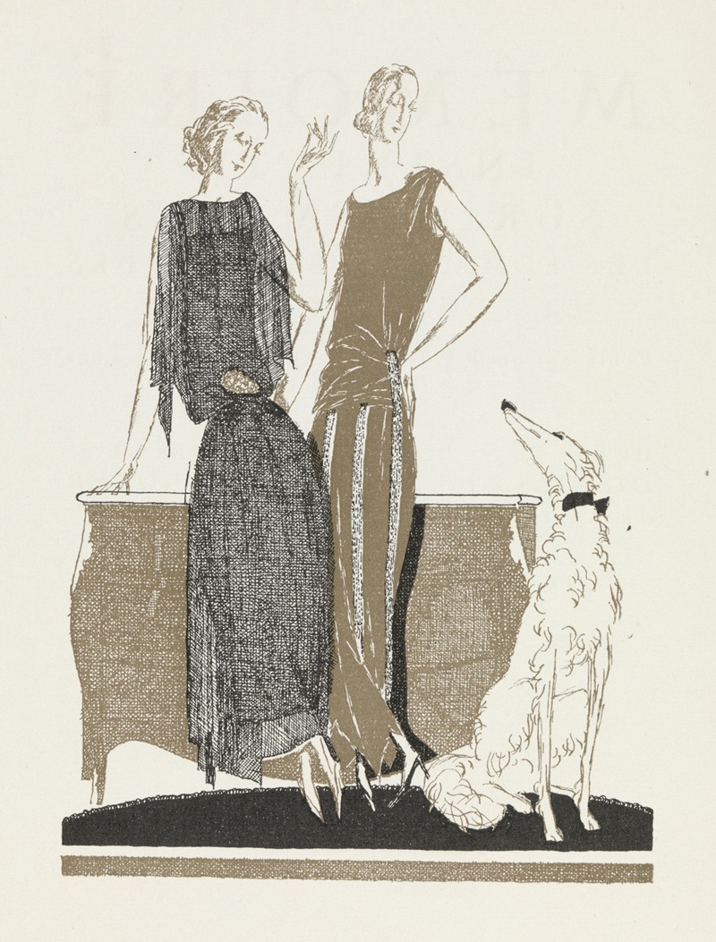 Pierre Morgue - Two dresses by Doeuillet