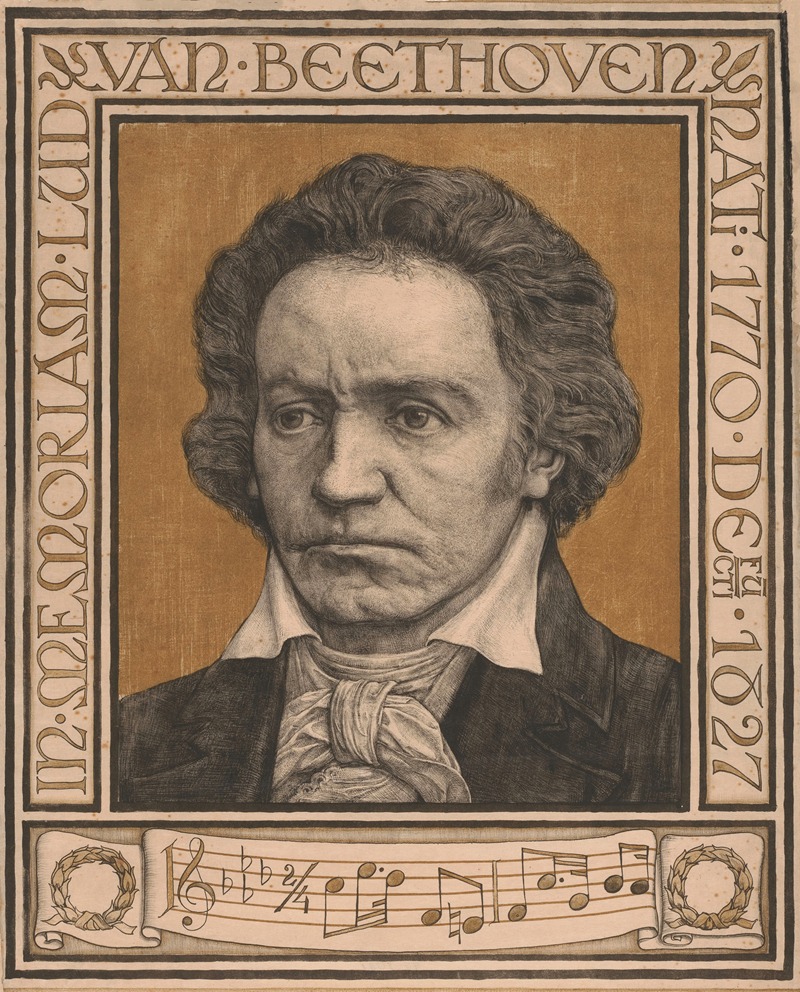 Antoon Derkinderen - Portrait of Ludwig van Beethoven