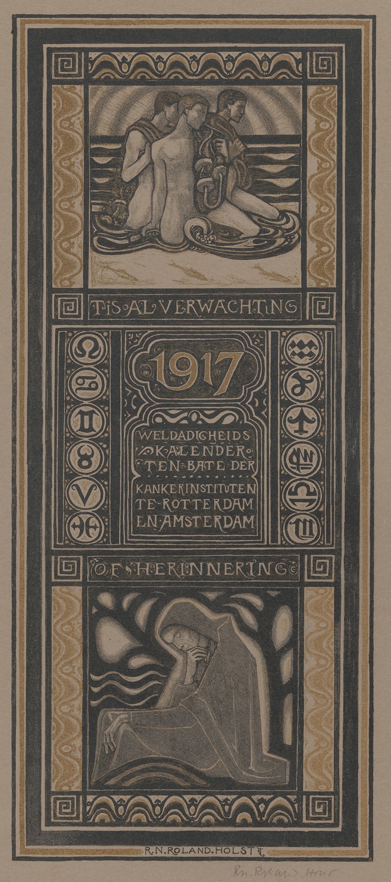 Richard Nicolaüs Roland Holst - Weldadigheidskalender voor 1917