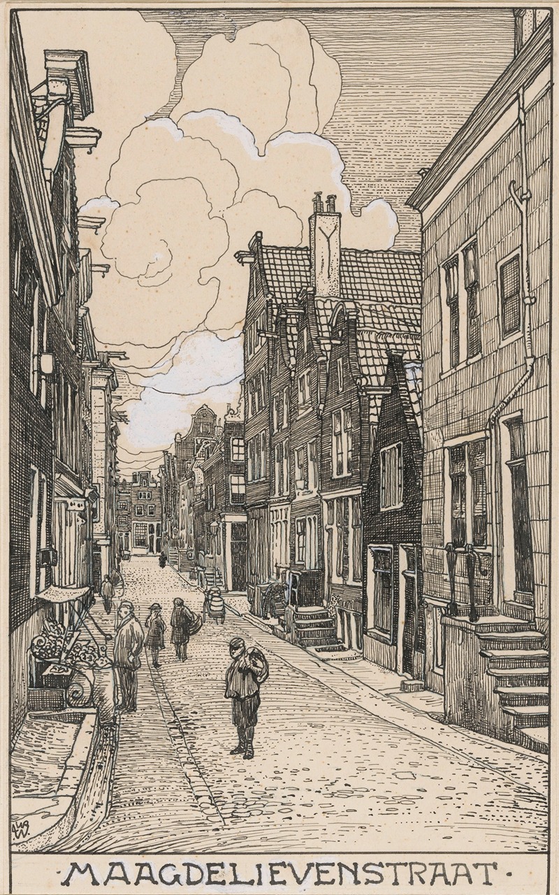 Willem Wenckebach - De Maagdelievenstraat te Amsterdam