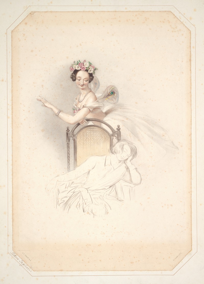 Alfred Edward Chalon - La sylphide, Souvenir d’adieu, Marie Taglioni