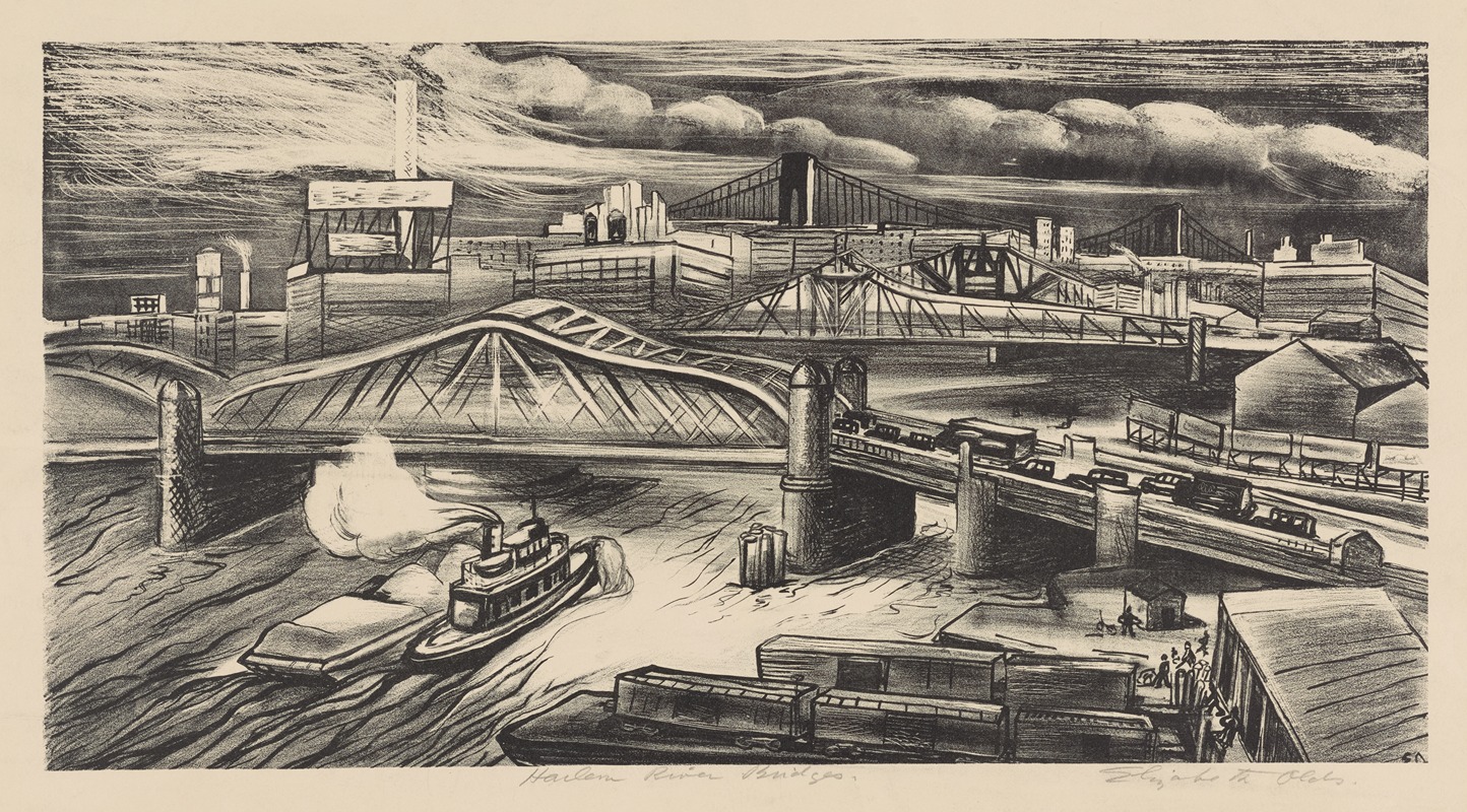 Elizabeth Olds - Harlem River Bridges
