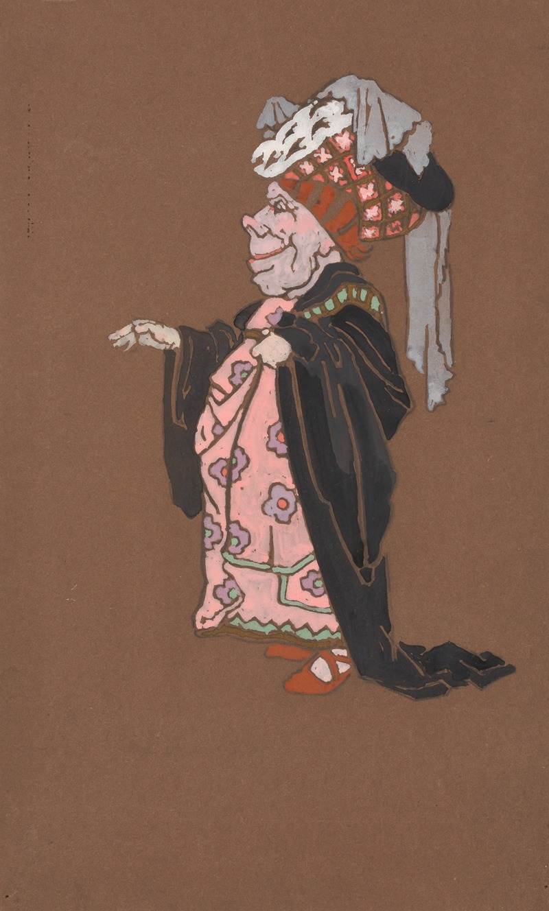 William Penhallow Henderson - Ugly Duchess (costume design for Alice-in-Wonderland, 1915)