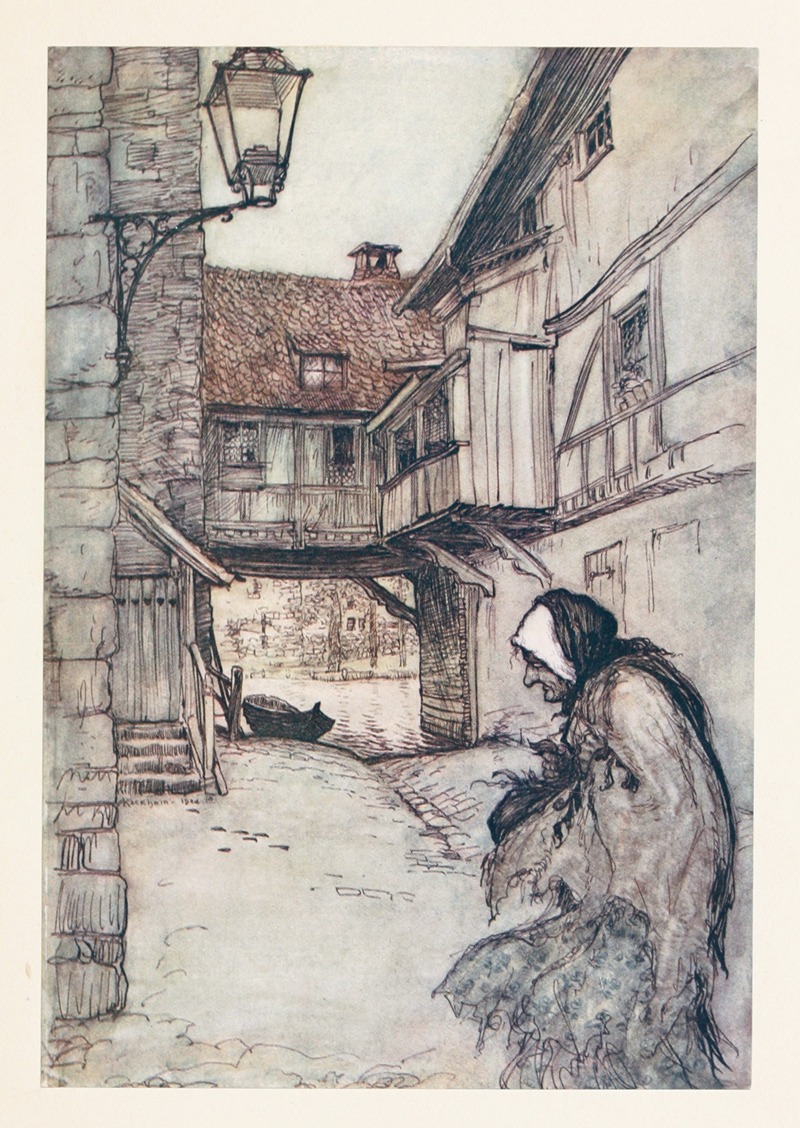 Arthur Rackham - Once there was a poor old woman who lived in a village
