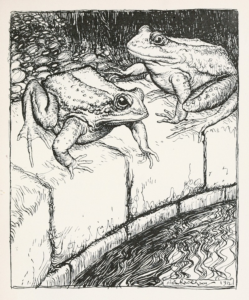 Arthur Rackham - The Frogs and the Well