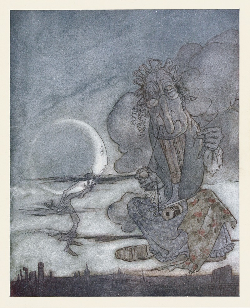 Arthur Rackham - The Moon and her Mother