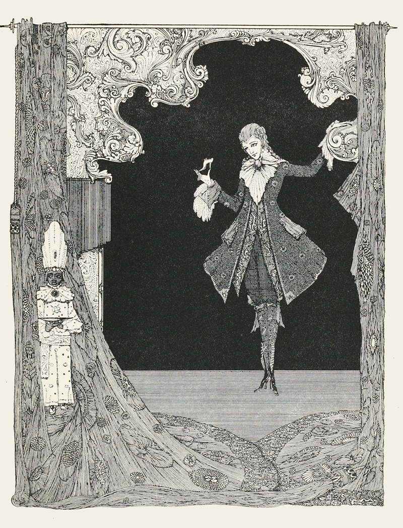 Harry Clarke - She left behind one of her glass slippers, which the prince took up most carefully