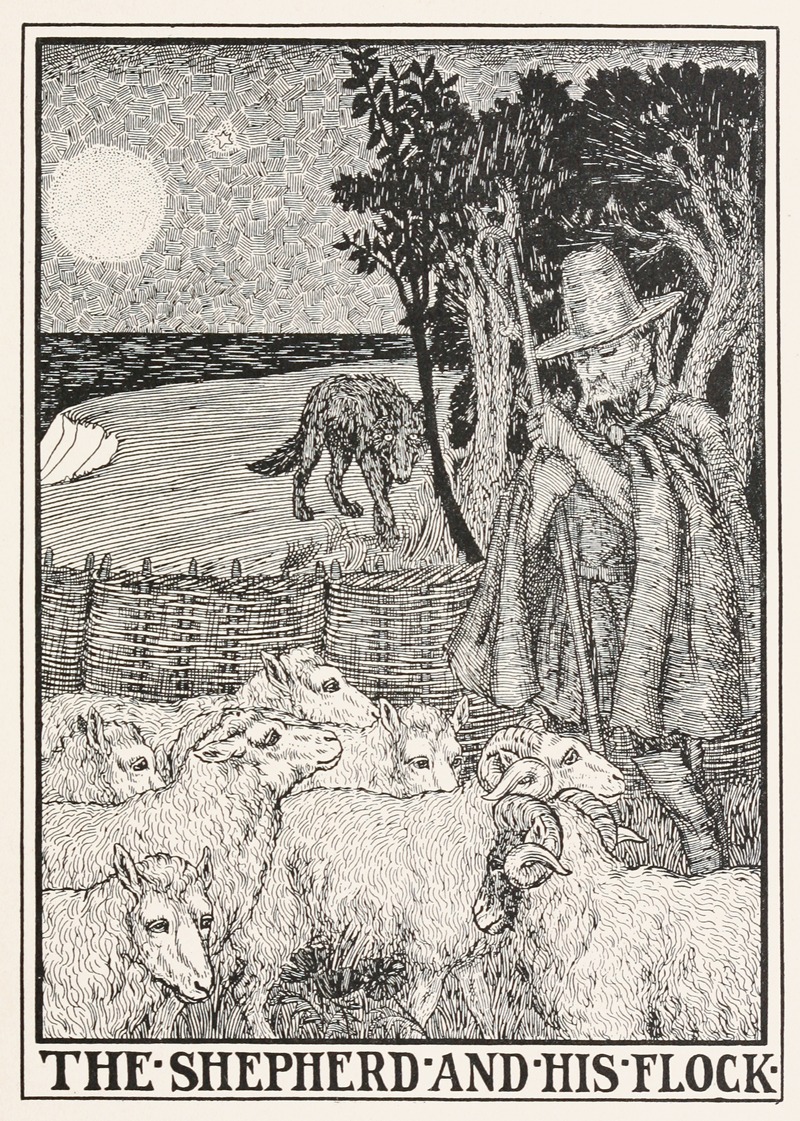Percy J. Billinghurst - The Shepherd and his Flock