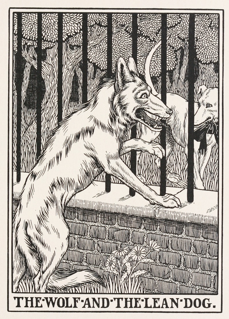 Percy J. Billinghurst - The Wolf and the Lean Dog