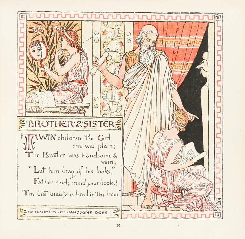 Walter Crane - Brother and Sister