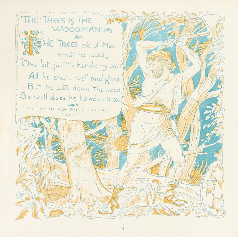 Walter Crane - The Trees and the Woodman