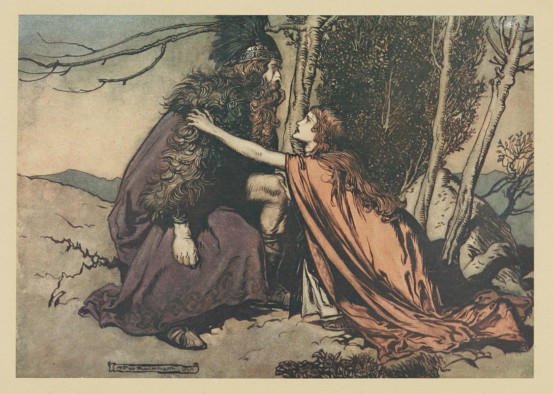 Arthur Rackham - ‘Father! Father! Tell me what ails thee, With dismay thou art filling thy child!