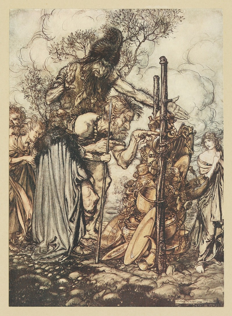 Arthur Rackham - Spare the life of poor Loge!