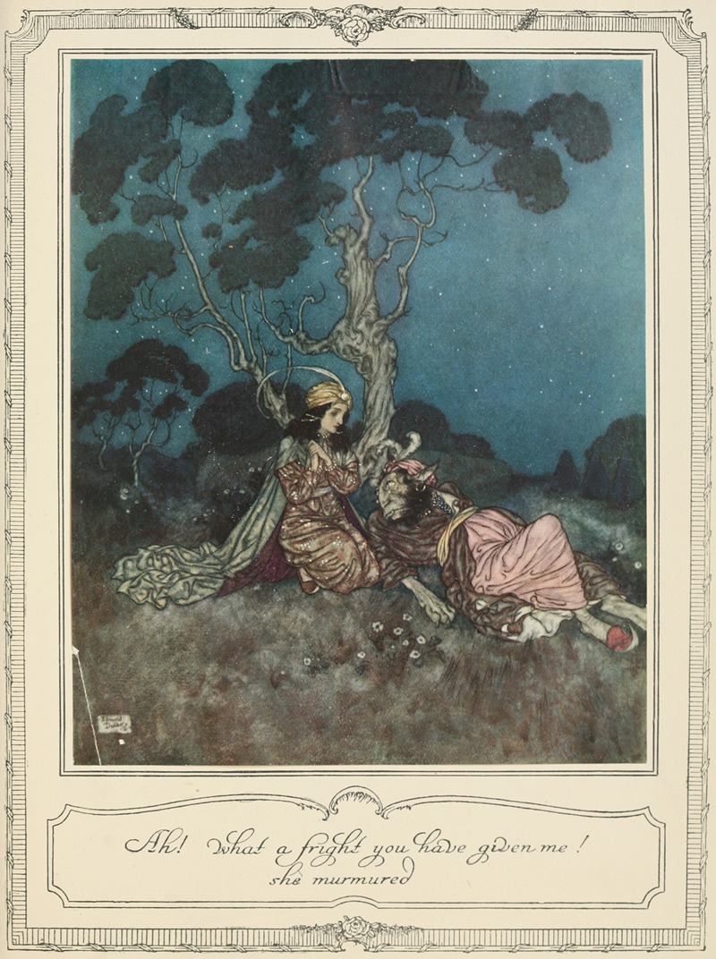 Edmund Dulac - Ah! what a fright you have given me! she murmured