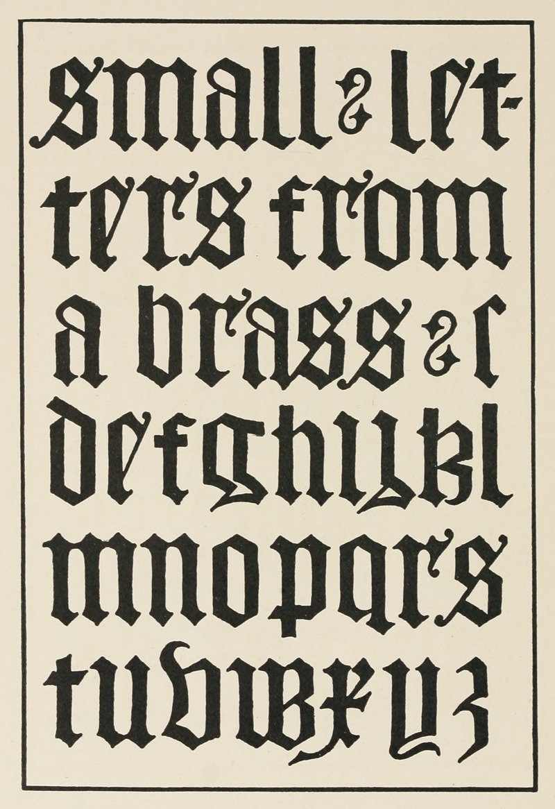 Frank Chouteau Brown - English Gothic Blackletters