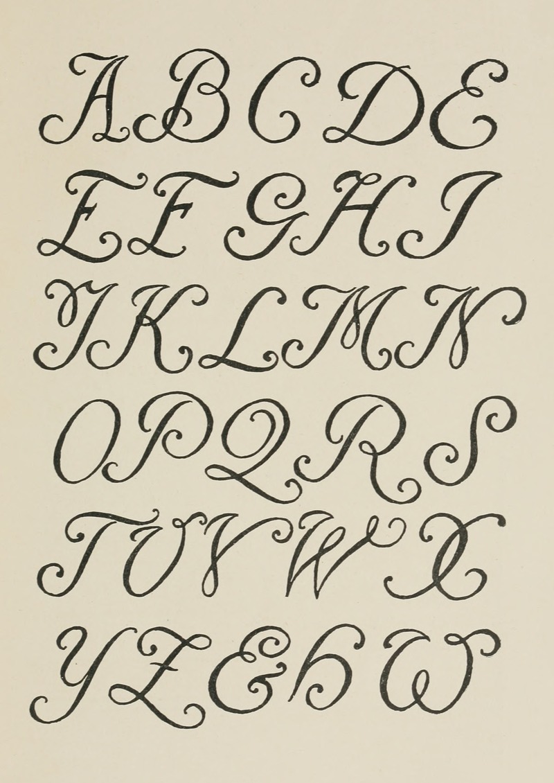 Frank Chouteau Brown - French Script Capitals
