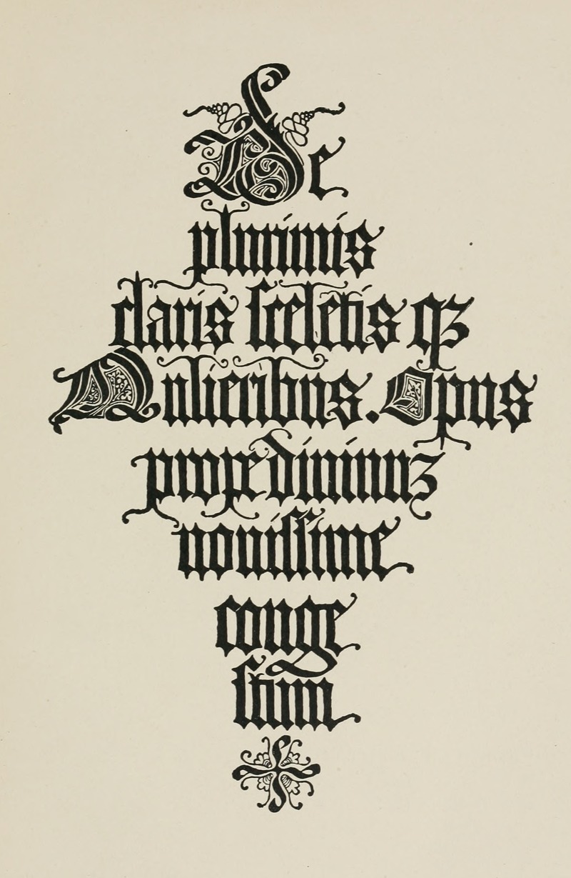Frank Chouteau Brown - Italian Blackletter Title-Page