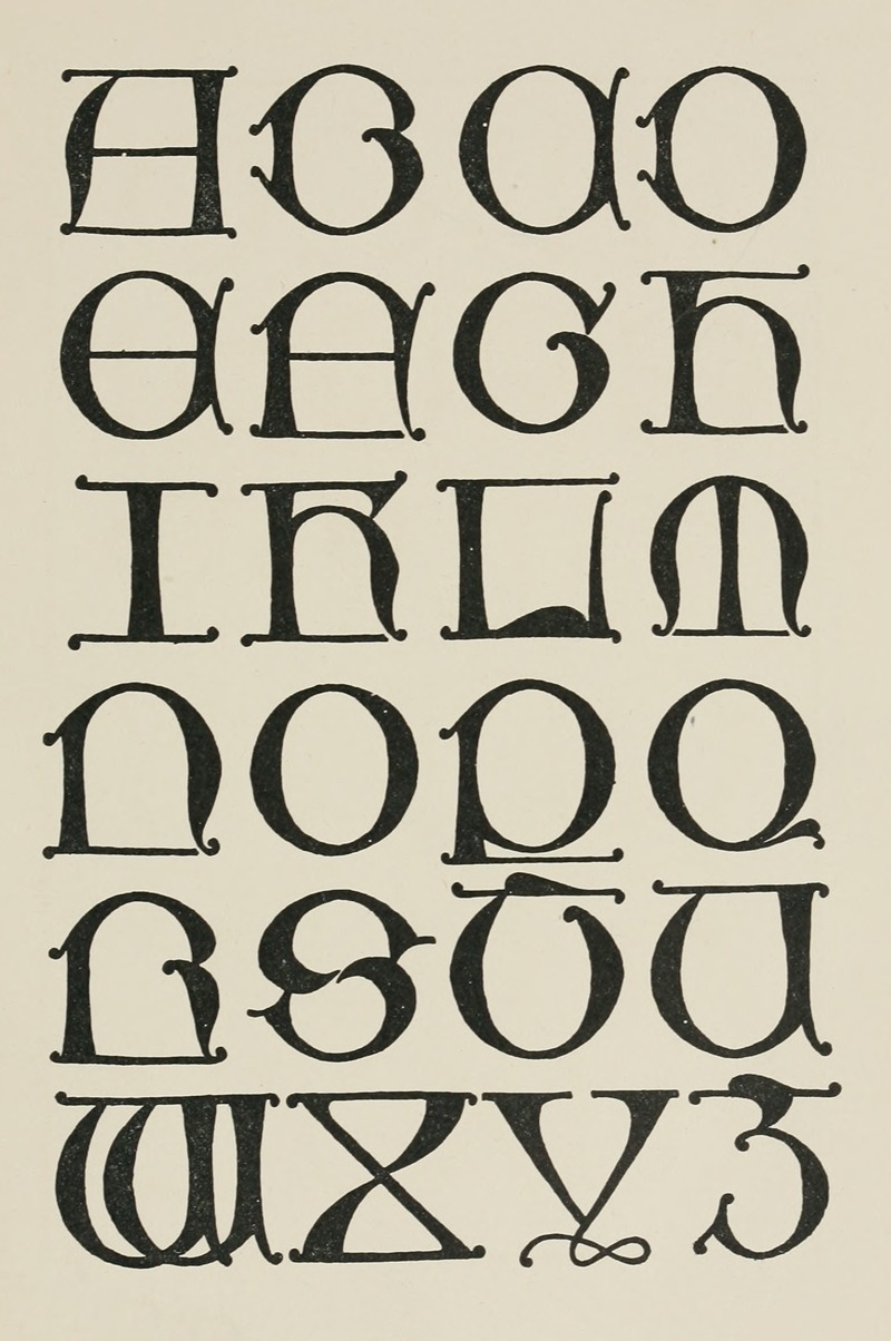 Frank Chouteau Brown - Spanish Uncial Gothic Capitals