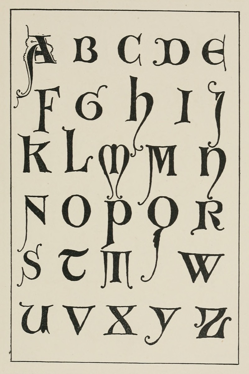 Frank Chouteau Brown - Uncial Gothic initials 2