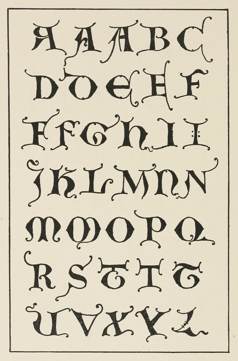 Frank Chouteau Brown - Uncial Gothic Initials